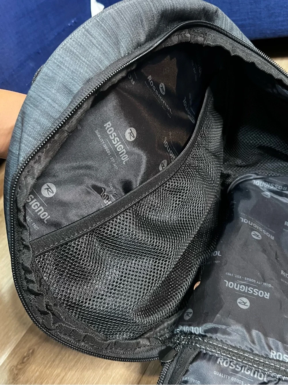 Rossignol Black Travel Duffel with Shoulder Strap